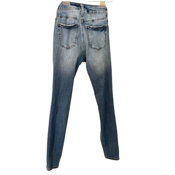 Silver Distressed Suki Skinny Jeans in Western Glove Works- Wash - Picture 2 of 6